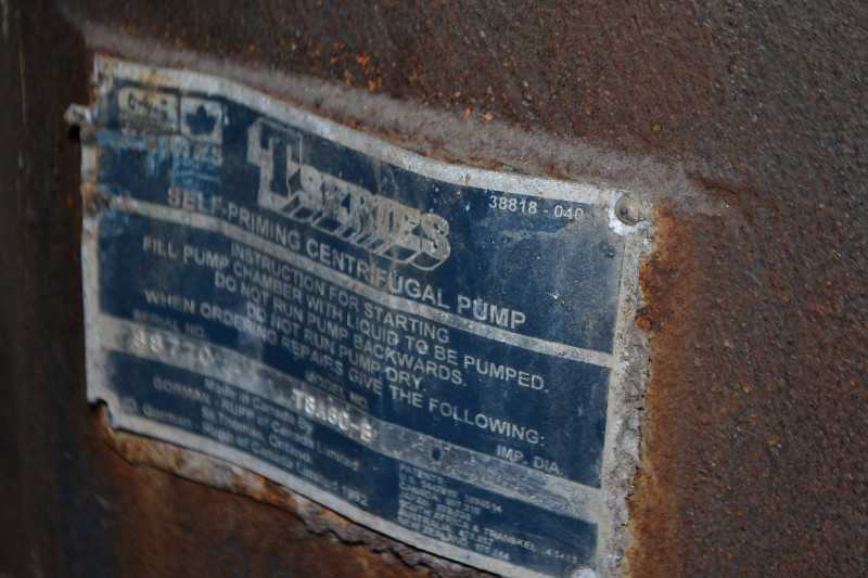 GORMANN RUPP T8A60-B TSERIES SELF PRIMING CENTRIFUGAL PUMP - MISCELLANEOUS
