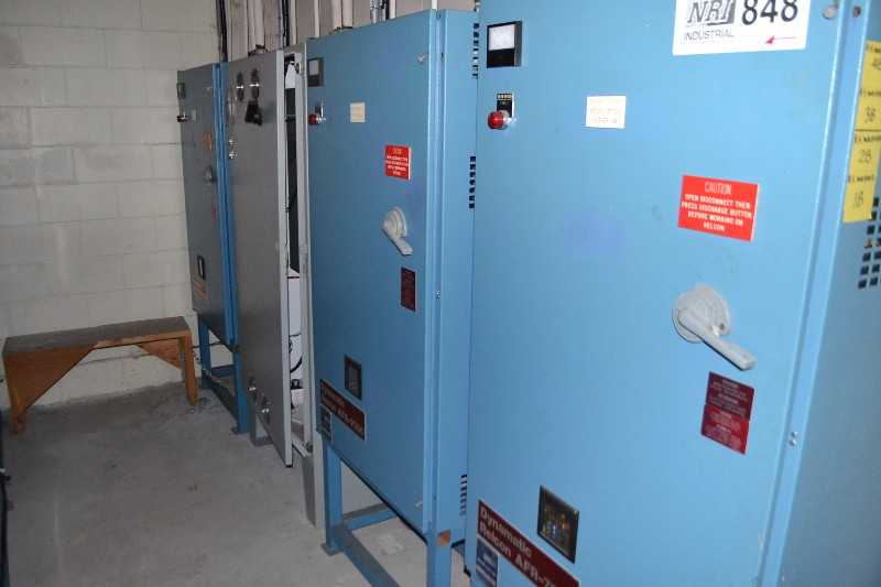 MITSUBISHI FR-Z260-37K AC DRIVE 50HP, 3X DYNAMATIC RELCON AFR-7060ACT 60HP AC DRIVE - MISCELLANEOUS