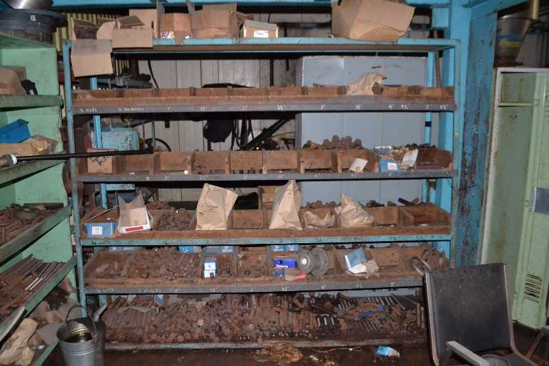 CONTENTS OF SHELVING - FASTENERS, PIPE FITTINGS - MISCELLANEOUS