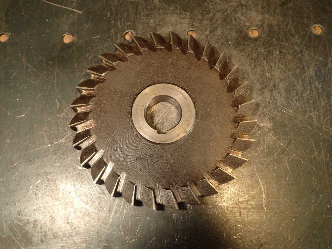 Cleveland 1/2" x 5-1/4" Plain Straight Tooth Side Milling Cutter 1" Arbor Hole - MILLING TOOLS