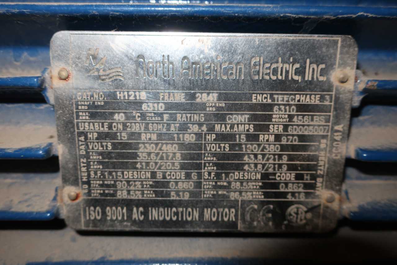 LOT OF 2 ASSORTED INDUCTION MOTORS - ELECTRIC MOTORS