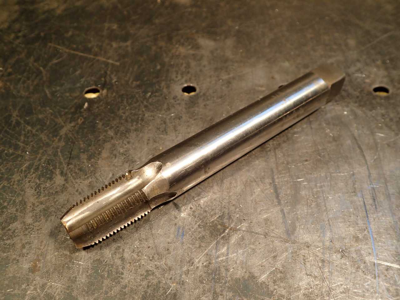 Wood & Spencer 3/8" NPT 5-1/2" Long Taper Hand Thread Tap: 4-Flute, HS-GW - MACHINING ACCESSORIES & TOOLING