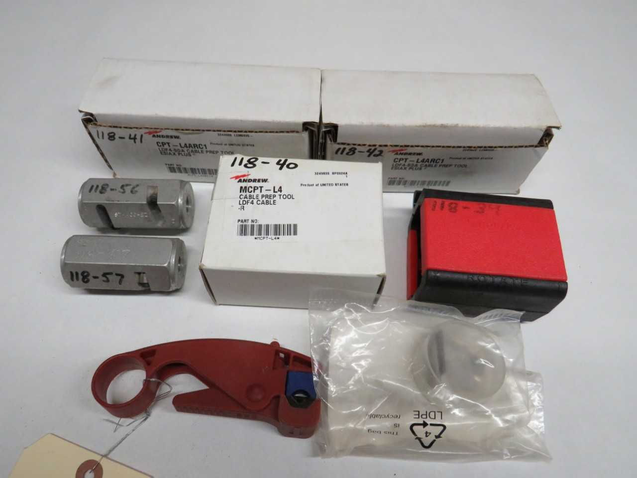 LOT OF ASSORTED CABLE PREP TOOLS - ELECTRIC POWER TOOLS