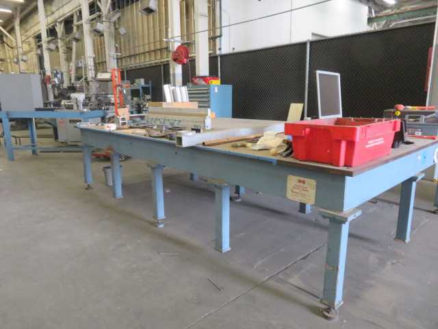 144" X 94" X 32" H Steel Work Table - MISCELLANEOUS