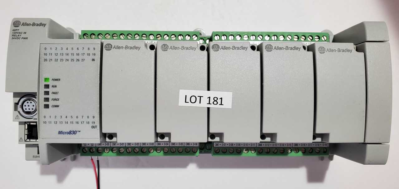 Allen Bradley Micro 830 2080-LC30-48AWB PLC - AUTOMATION & CONTROLS Allen Bradley Micro 830 2080-LC30-48AWB PLC - AUTOMATION & CONTROLS