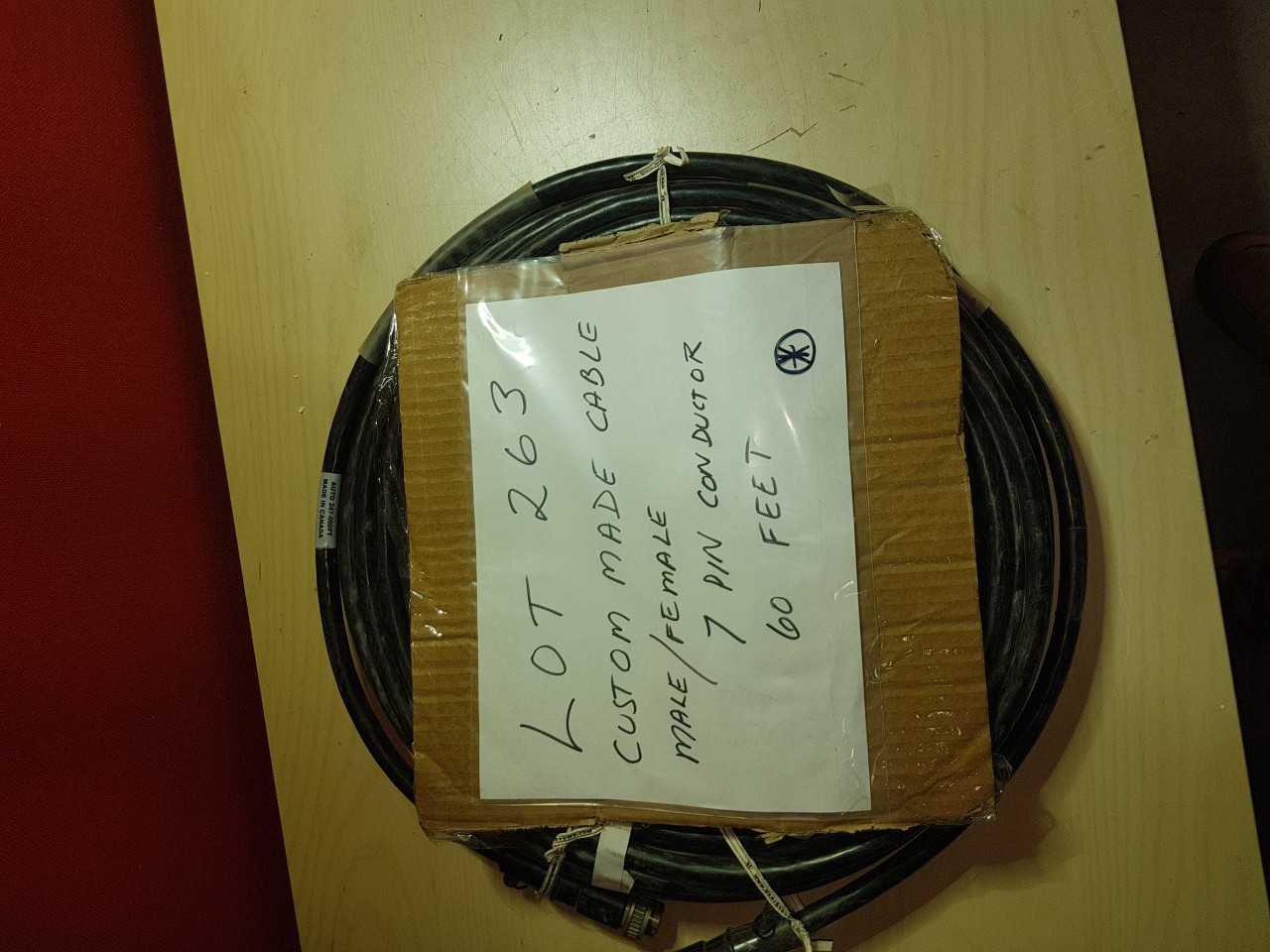CUSTOM MADE CABLE M-F 7 PINS CONNECTORS 60FT - ELECTRICAL COMPONENTS