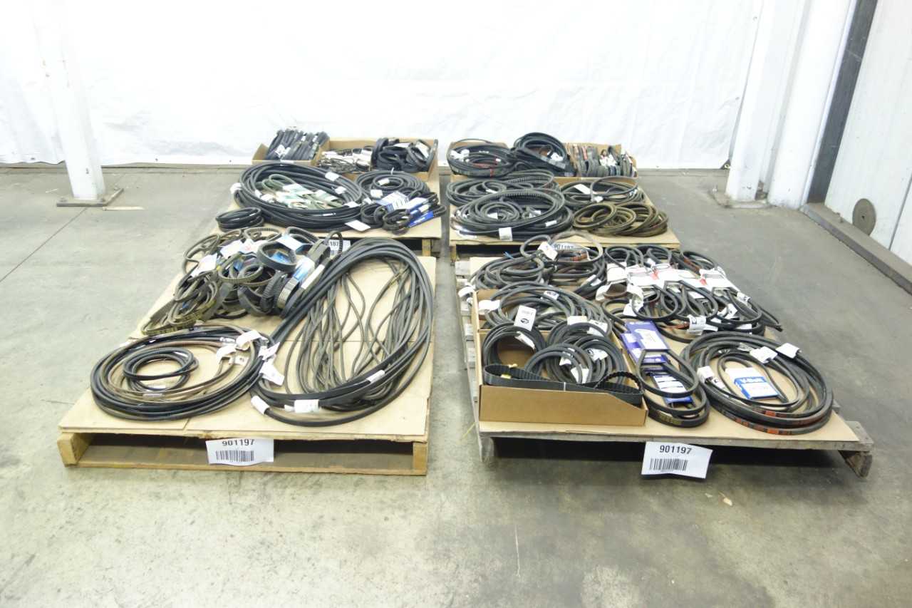 4 PALLETS OF ASSORTED V-BELTS - BELTS