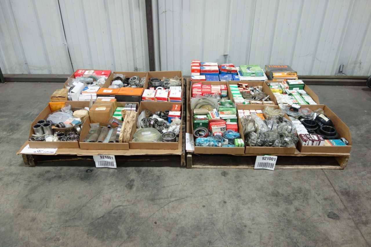 2 PALLETS OF ASSORTED BEARINGS, PARTS AND ACCESSORIES - BEARINGS