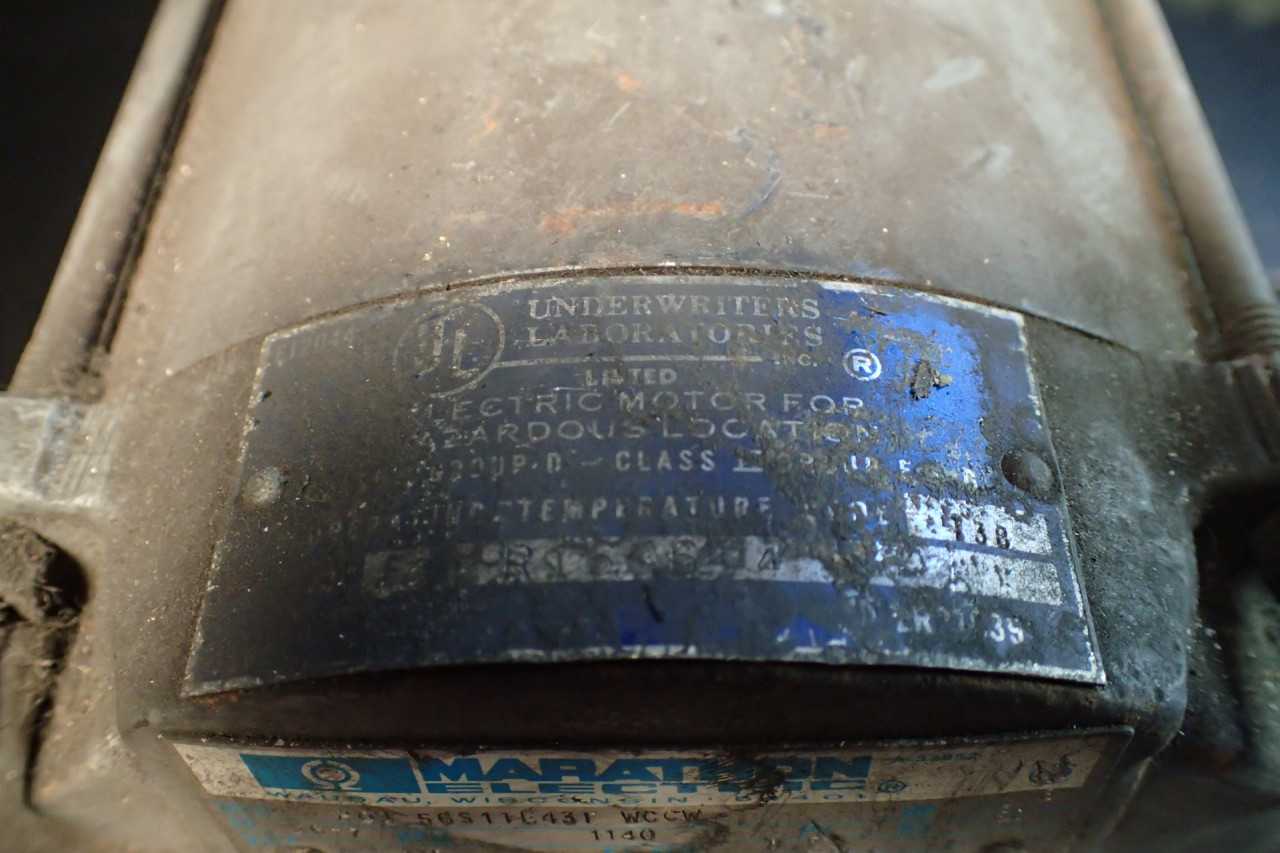 Marathon Electric HQJ 56S11E43F WCCW Motor 1/6HP 1140 RPM fr 56-7 - ELECTRIC MOTORS