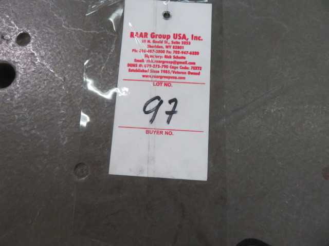 120" DIA  X  2" Thick, X 36" H, very heavy duty steel table - MISCELLANEOUS
