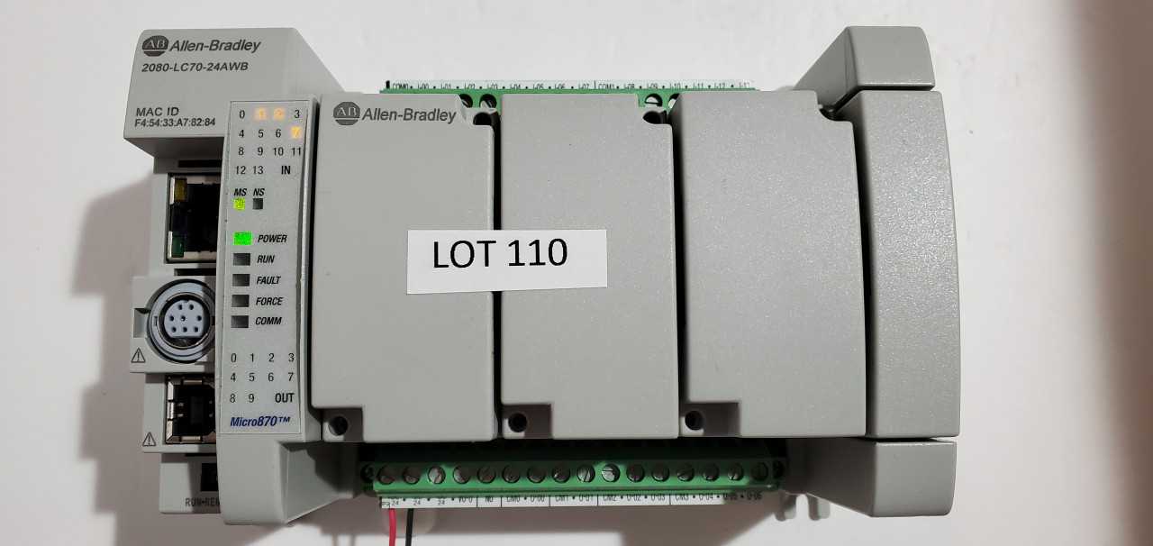 Allen Bradley Micro 870 2080-LC70-24AWB PLC - AUTOMATION & CONTROLS