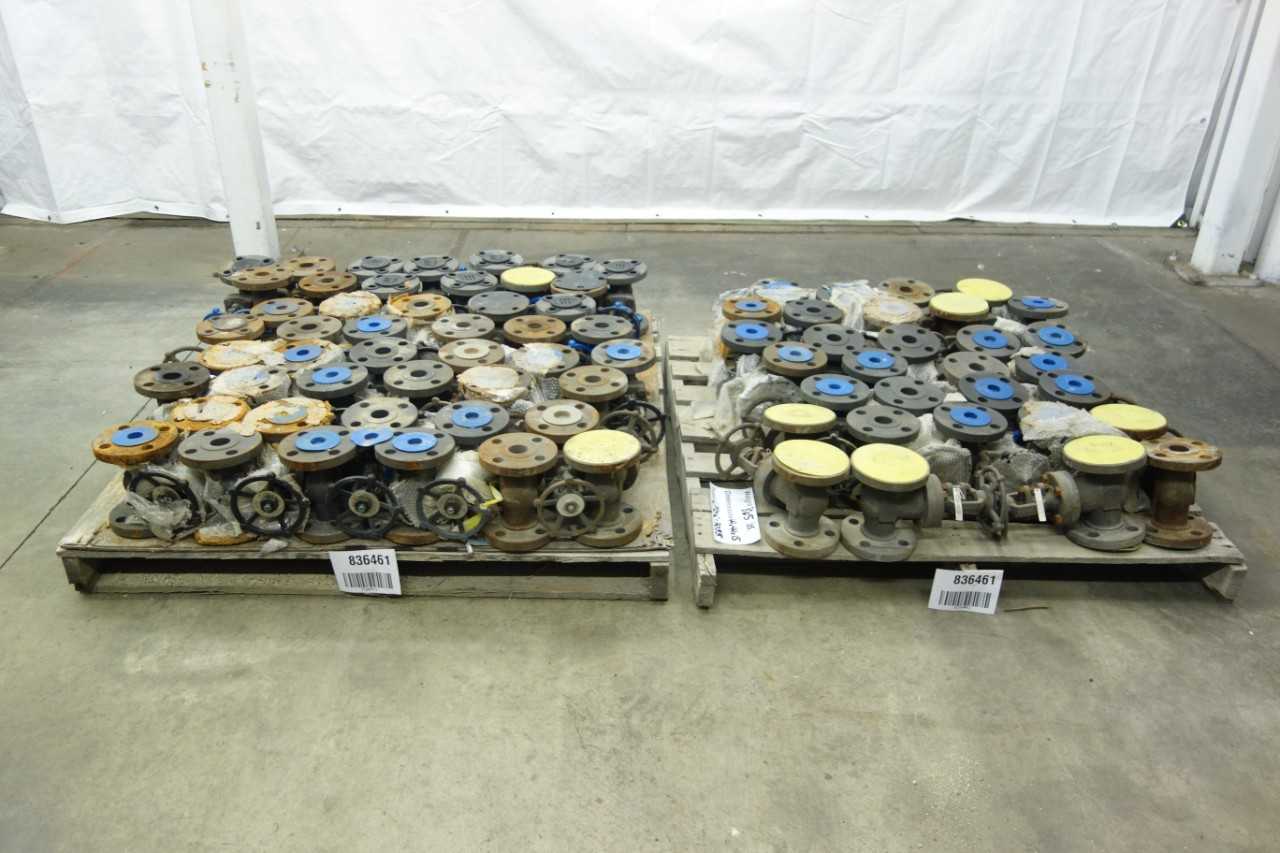 2 PALLETS OF BONNEY FORGE CL300 1-1/2 IN GATE VALVES - VALVES