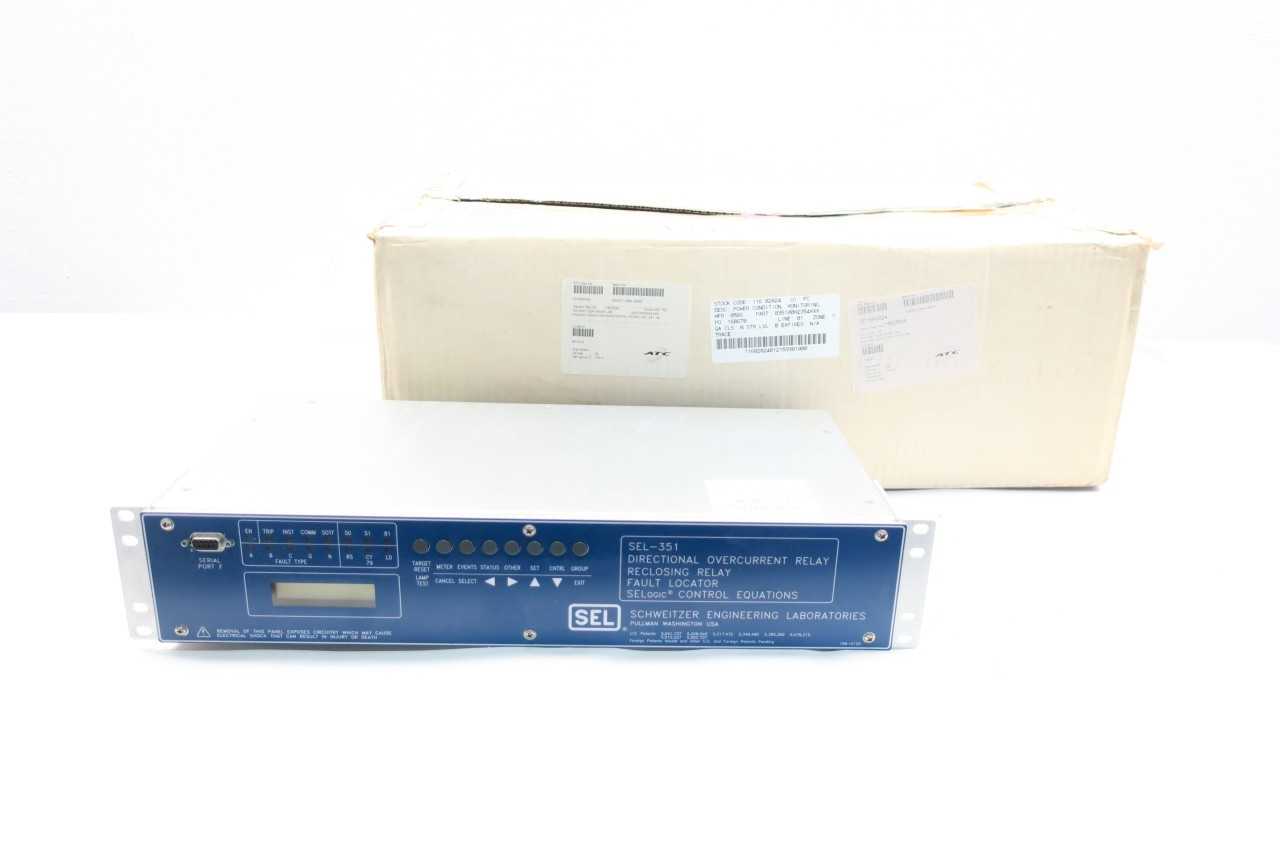 SEL 035100H2354XXX 351 RECLOSING RELAY - AUTOMATION & CONTROLS