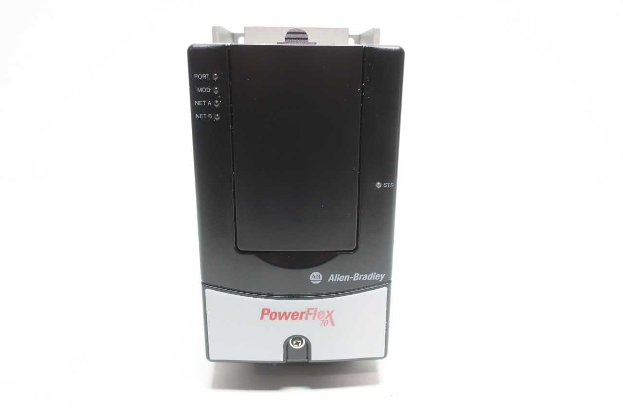 ALLEN BRADLEY 20AD2P1A0AYNNNC0 POWERFLEX 70 AC DRIVE SER A 0-400HZ 0-460V-AC 1HP - MOTOR DRIVES