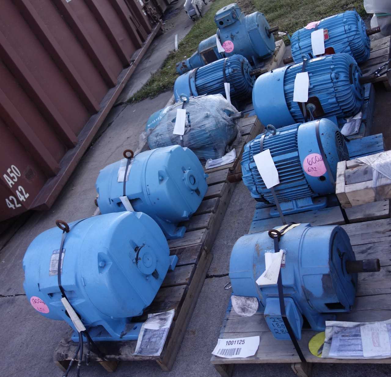 LOT OF 9 ASSORTED ELECTRICAL MOTORS - ELECTRIC MOTORS