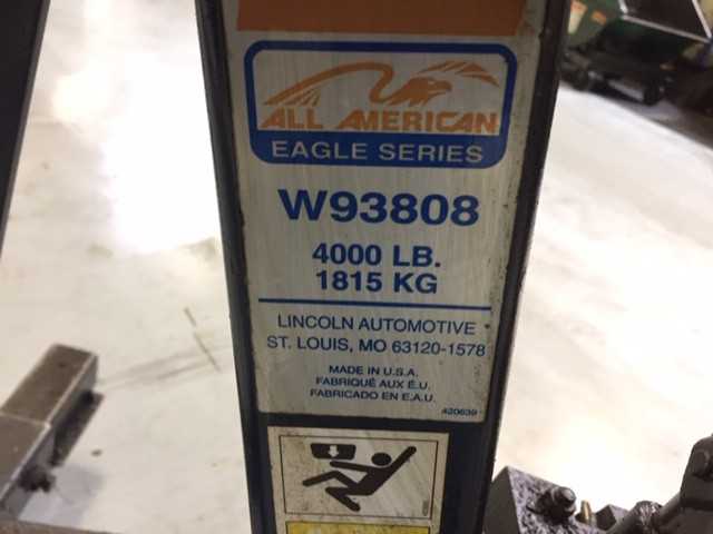 Lincoln Automotive W93808 2 ton engine jack - LIFTING EQUIPMENT