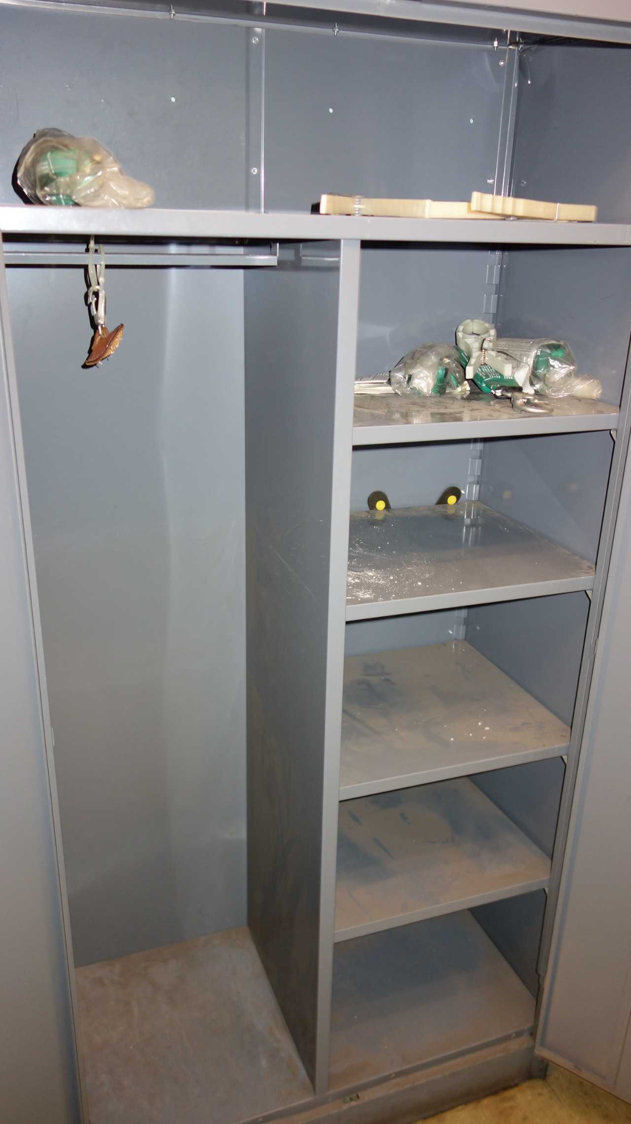 LOT OF 2 CABINETS AND 1 LOCKER, SAFETY SUPPLIES - TOOL STORAGE