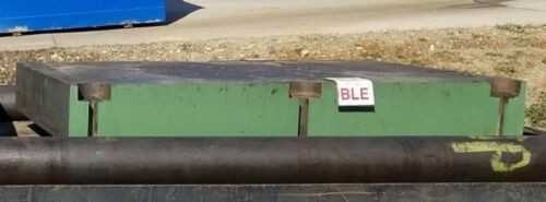 7-THREE QUARTER Thick Steel Plate Drilled and Tapped Welding Table - PLANT & FACILITY 7-THREE QUARTER Thick Steel Plate Drilled and Tapped Welding Table - PLANT & FACILITY