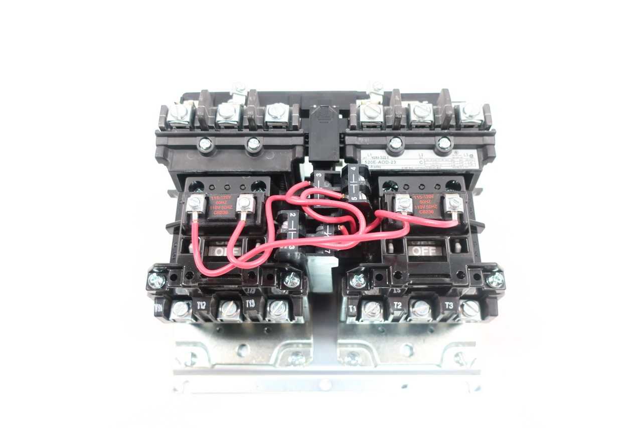 ALLEN BRADLEY 520E-AOD-23 SIZE 0 MULTI-SPEED STARTER 5HP - MOTOR STARTERS