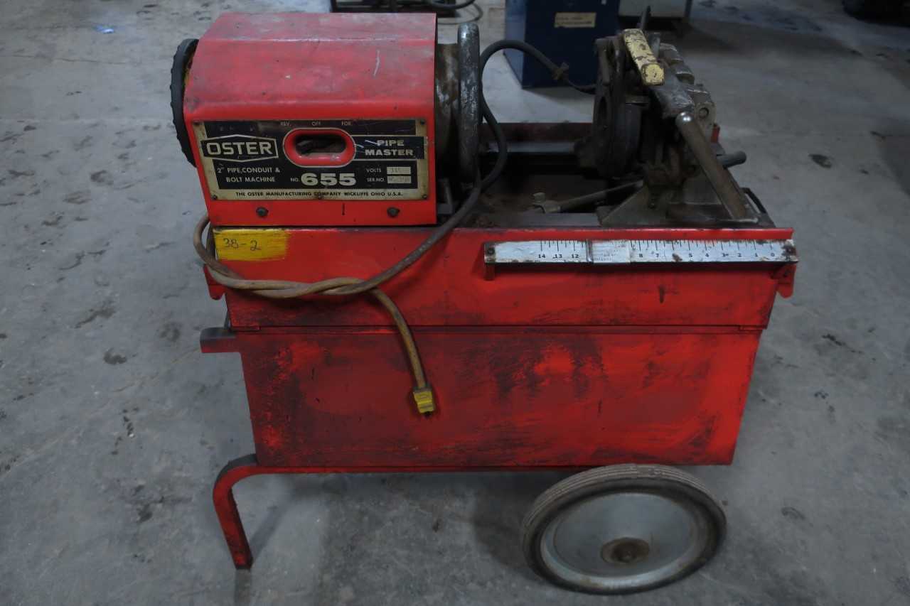 OSTER 655 PIPE MASTER 2 IN PIPE CONDUIT & BOLT MACHINE PIPE THREADER - ELECTRIC POWER TOOLS