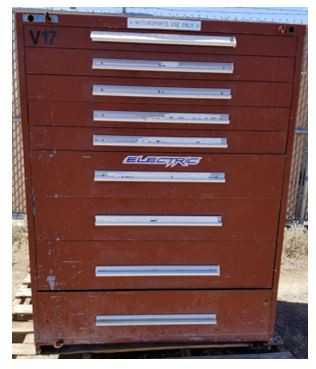 Lot of (2) Vidmar Cabinets - TOOL STORAGE