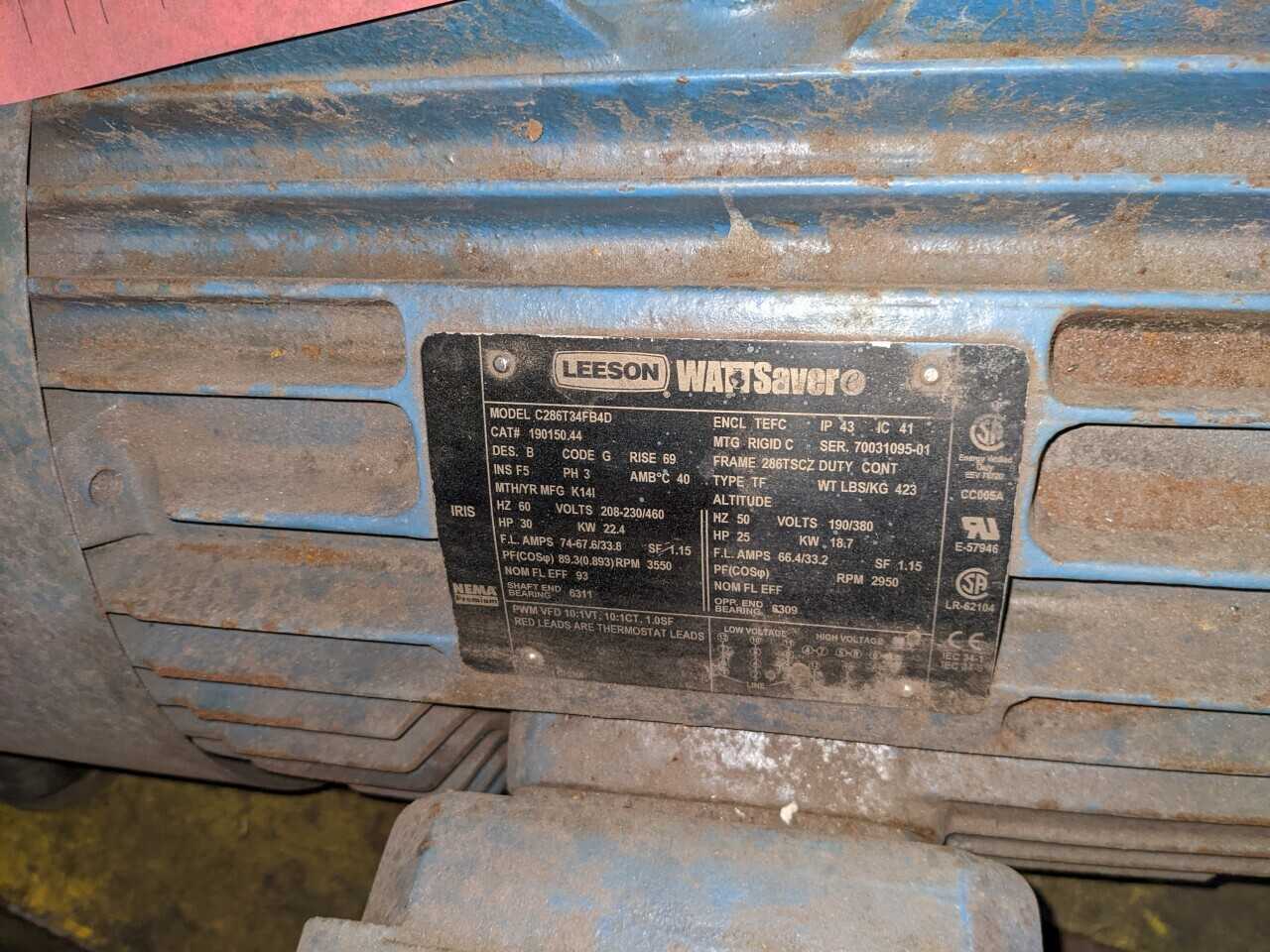 11 PALLETS OF ASSORTED AC MOTORS, FAN, WIRE, SIEMENS, LEESON, US MOTORS (NEED REPAIRS) - ELECTRIC MOTORS