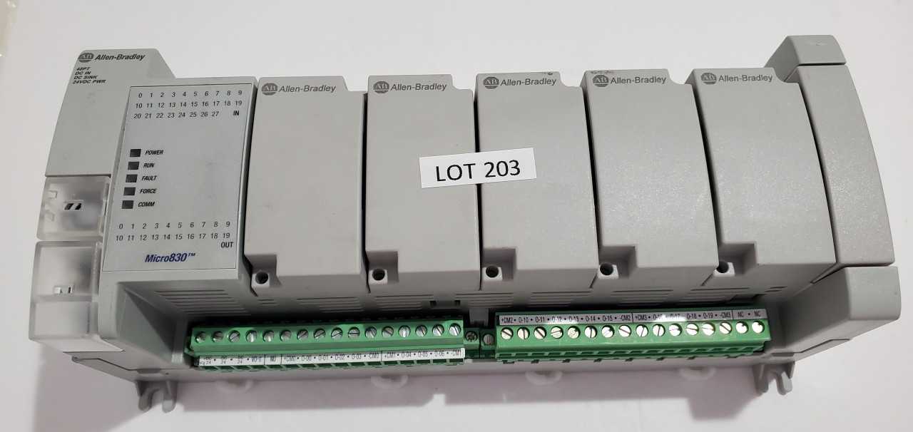 Allen Bradley Micro 830  2080-LC30-48QVB PLC - AUTOMATION & CONTROLS