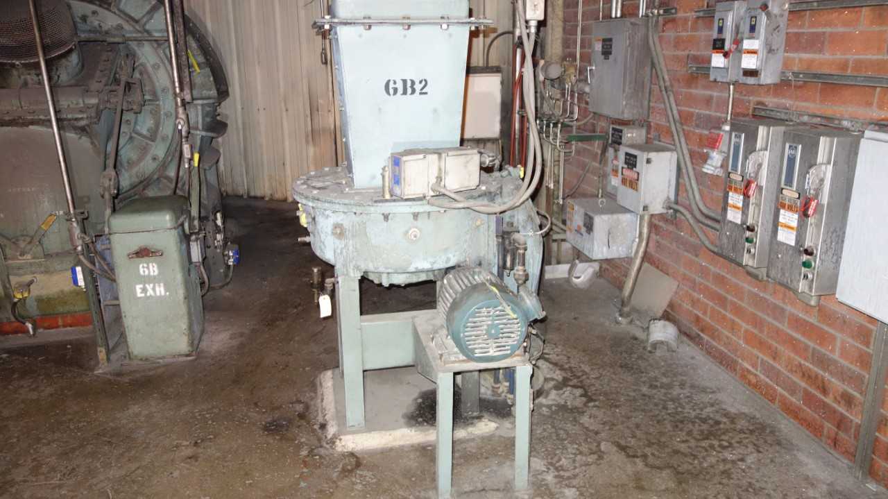 COAL FEEDER W/ RELIANCE 5HP 230/460V-AC MOTOR, JORDAN LA-2410 ACTUATOR - PROCESS EQUIPMENT