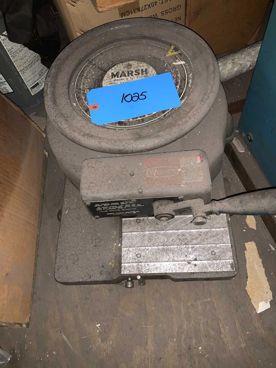 Marsh Stencil machine - INDUSTRIAL PARTS