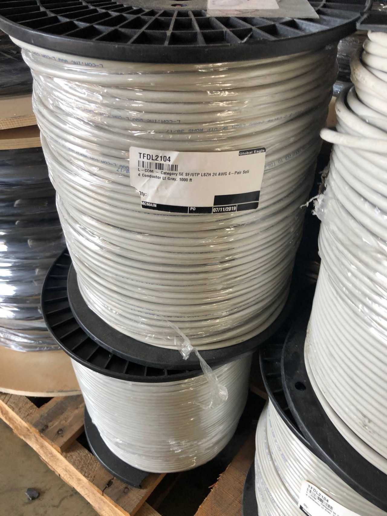 ASSORTED LOT OF NEW AND USED TELECOMMUNICATIONS CABLE - TELECOMMUNICATION