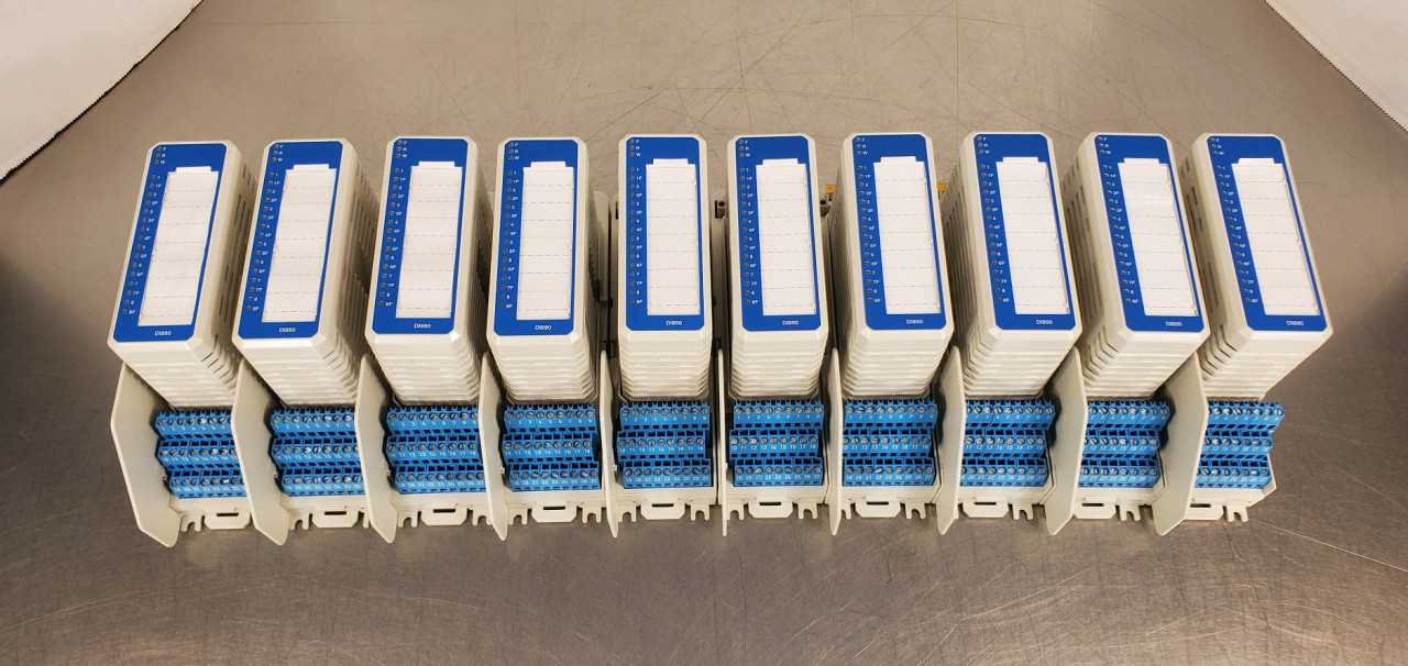 Lot of 10 ABB DI890 Input Module wTU890 Termination Module Like New - Pulled from New Machinery and Bench Tested - AUTOMATION & CONTROLS
