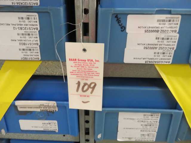 Metal Shelving with plastic containers - MISCELLANEOUS