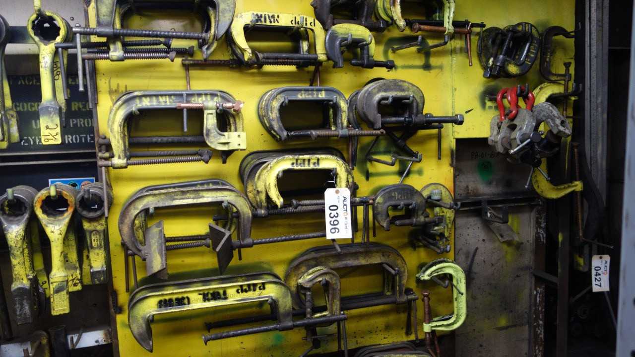 ASSORTED LOT OF C CLAMPS 3 IN TO 14 IN - HAND TOOLS