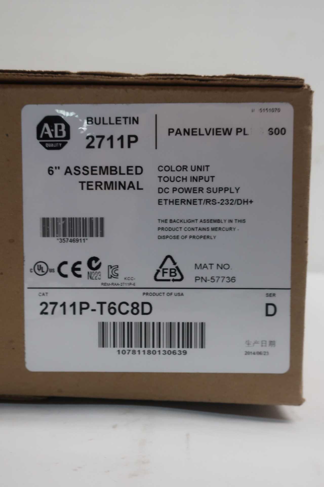 NEW ALLEN BRADLEY 2711P-T6C8D PANELVIEW PLUS 600 INTERFACE PANEL SER D - AUTOMATION & CONTROLS