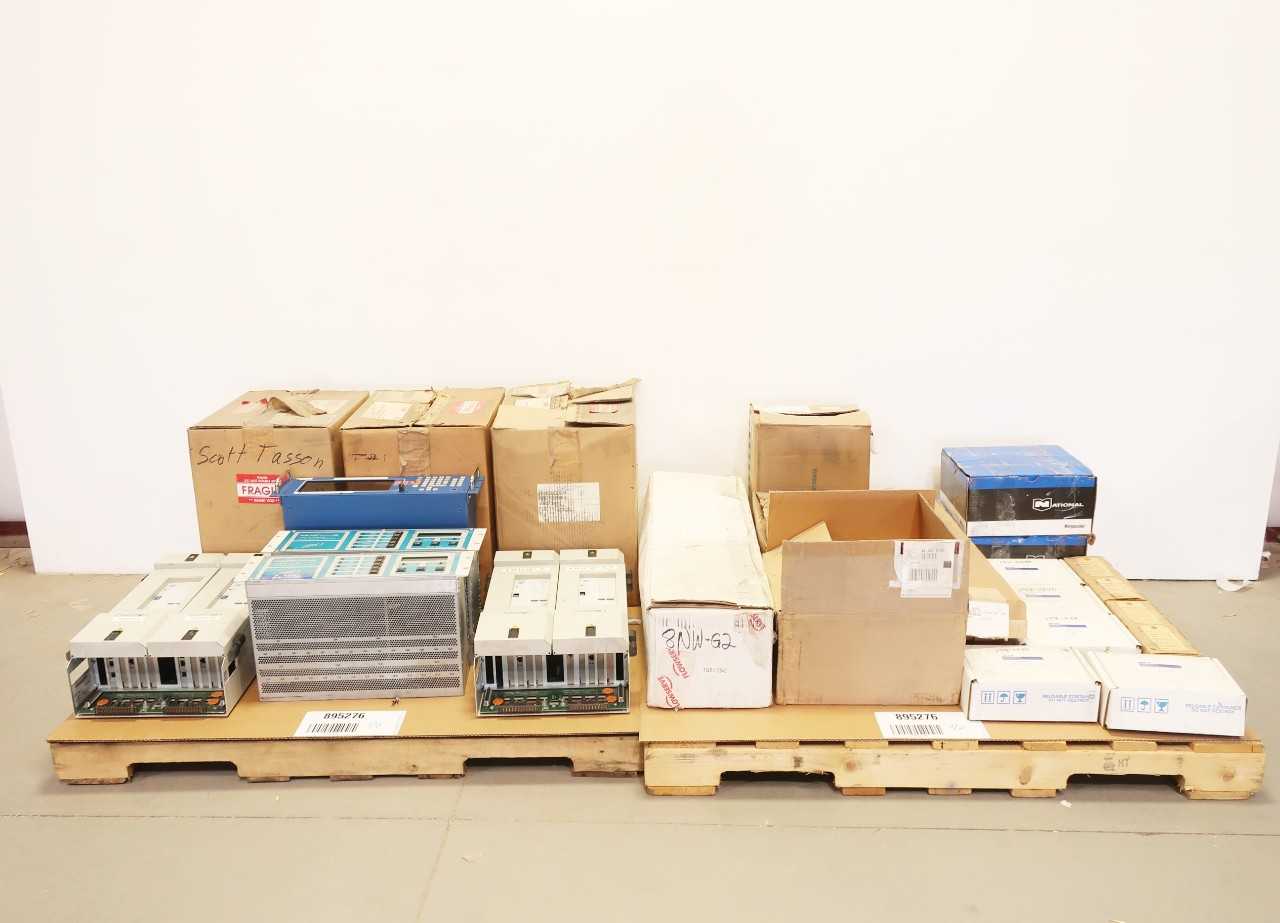 2 PALLETS OF ELECTRICAL, CONTROLS, PUMP PARTS - ELECTRICAL COMPONENTS