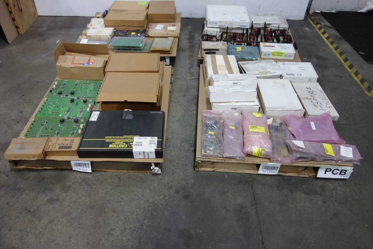 4 PALLETS OF ASSORTED PCB CIRCUIT BOARDS - AUTOMATION & CONTROLS