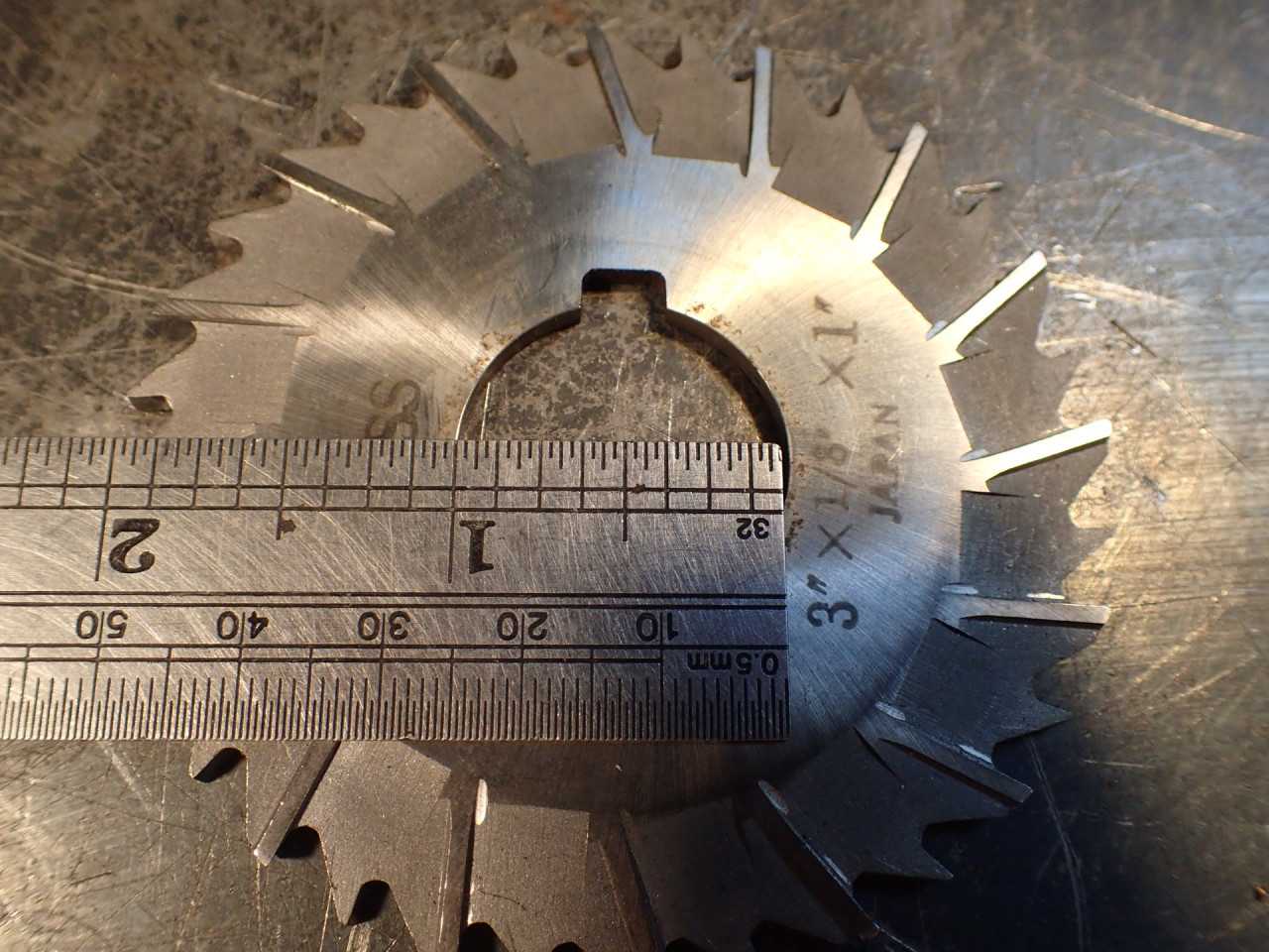 3" OD x 1/8" Staggered Tooth Side Mill Milling Cutter: 1" Horizontal Arbor Hole - MILLING TOOLS
