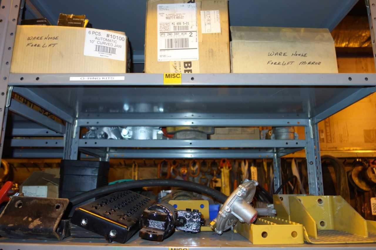 CONTENTS OF SHELVING, CAT HEAVY EQUIPMENT PARTS - SHELVING
