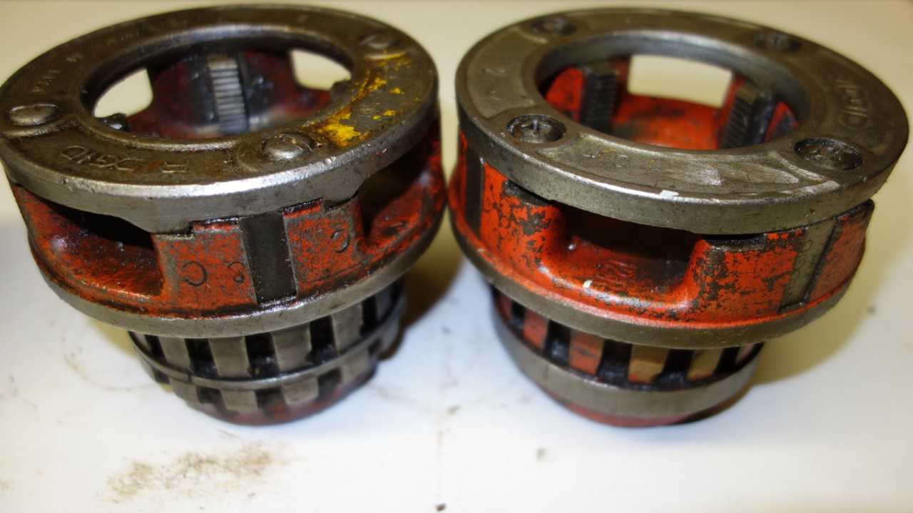LOT OF 2 RIDGID 2 IN DIE HEADS - ELECTRIC POWER TOOLS