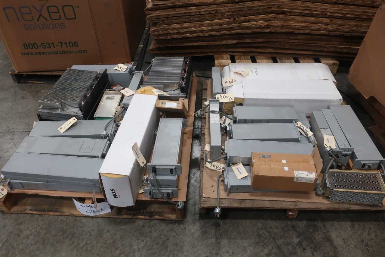 2 PALLETS OF 66BC-0 M/66B OTHER PLC AND DCS MODULE, MODULES, AMP CONTROLS, PORT REPLICATOR- FOXBORO, SCHNEIDER, IBM - AUTOMATION & CONTROLS