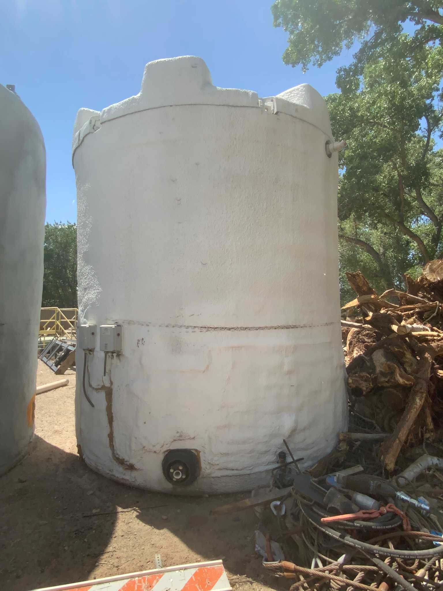 Bulk Lot of QTY 3 2011 Poly Processing 8700 Gal Mix Tank & QTY 1 2018 Benchmark Equipment 8700 Gal Steel Mix Tank - PROCESS EQUIPMENT