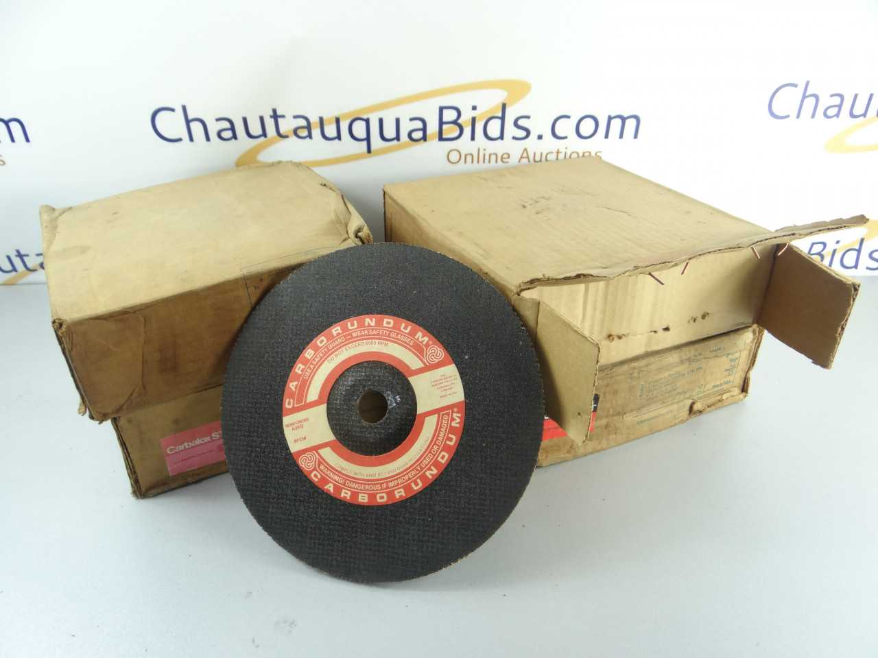Lot of 40 NEW Carborundum Depressed Center Wheels - GRINDING WHEELS