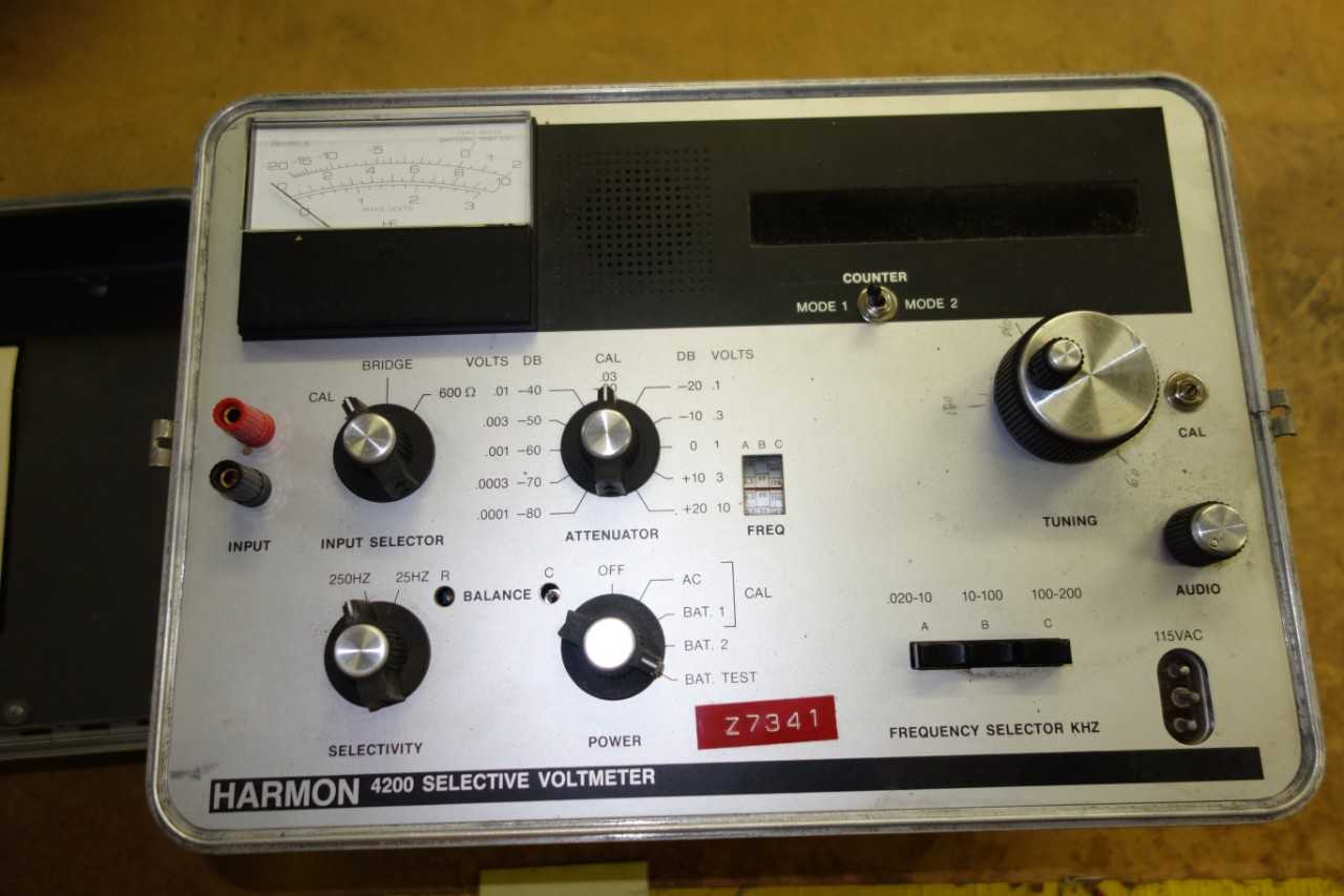 Harmon 4200 Selective Voltmeter - ELECTRICAL COMPONENTS