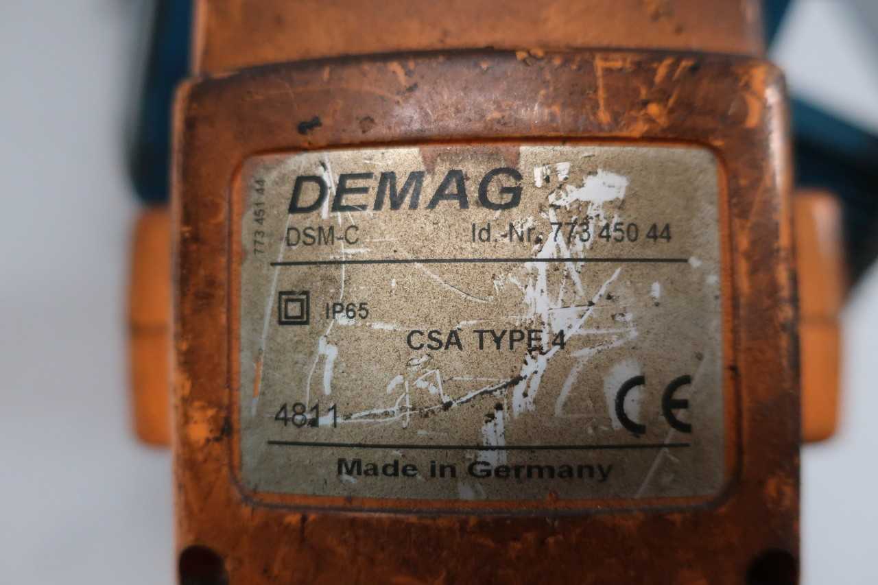 DEMAG DCM-PRO 2-125 275LB 3PH 0.59HP 440-480V-AC ELECTRIC HOIST - LIFTING EQUIPMENT