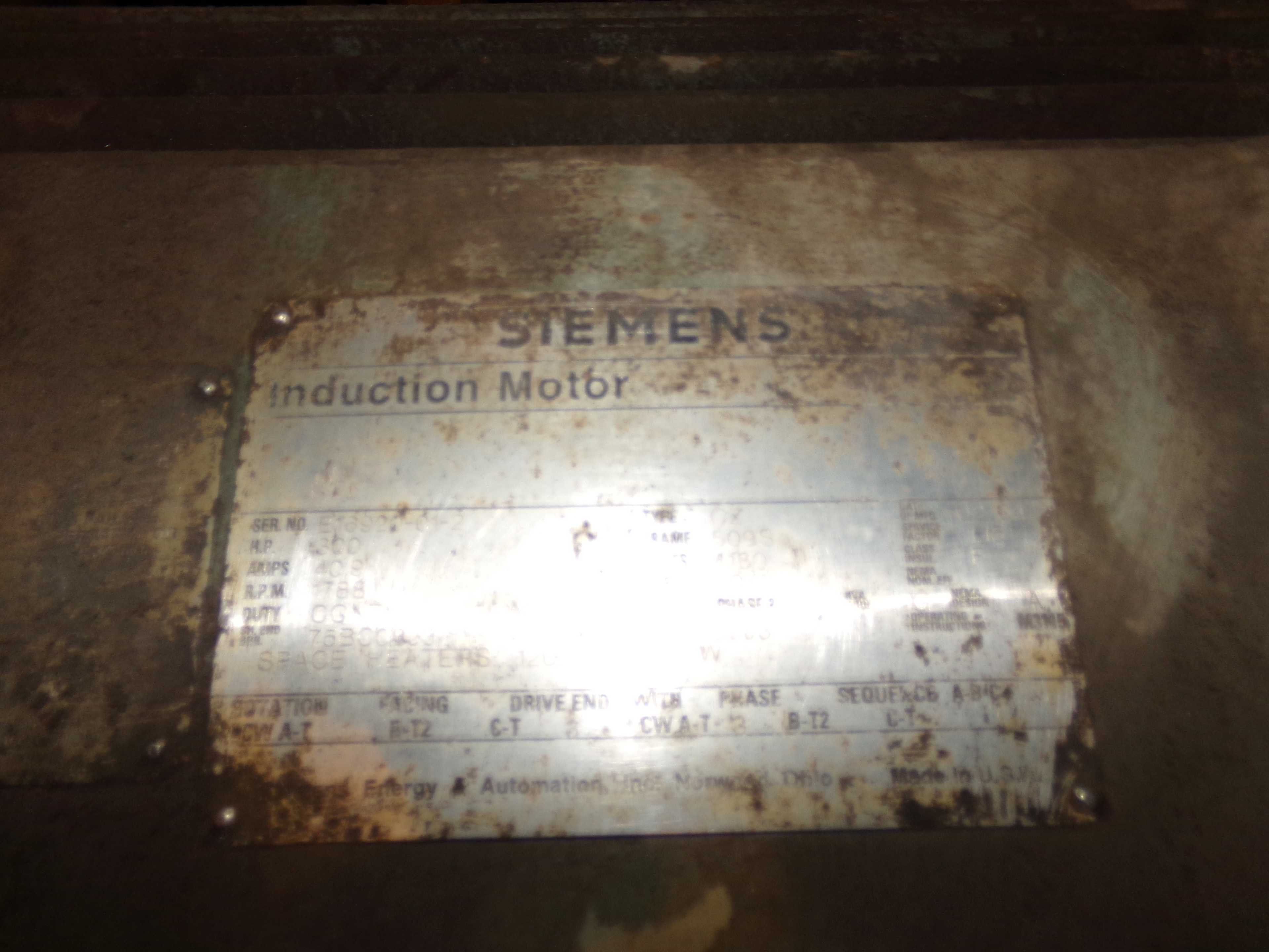 2004 SIEMENS GZ INDUCTION MOTOR - ELECTRIC MOTORS