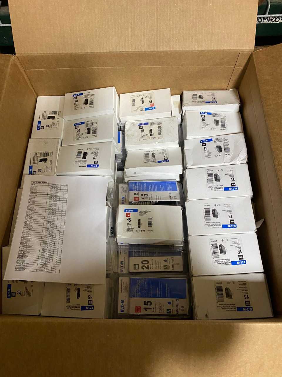 Lot of Eaton Circuit Breakers - CIRCUIT BREAKERS