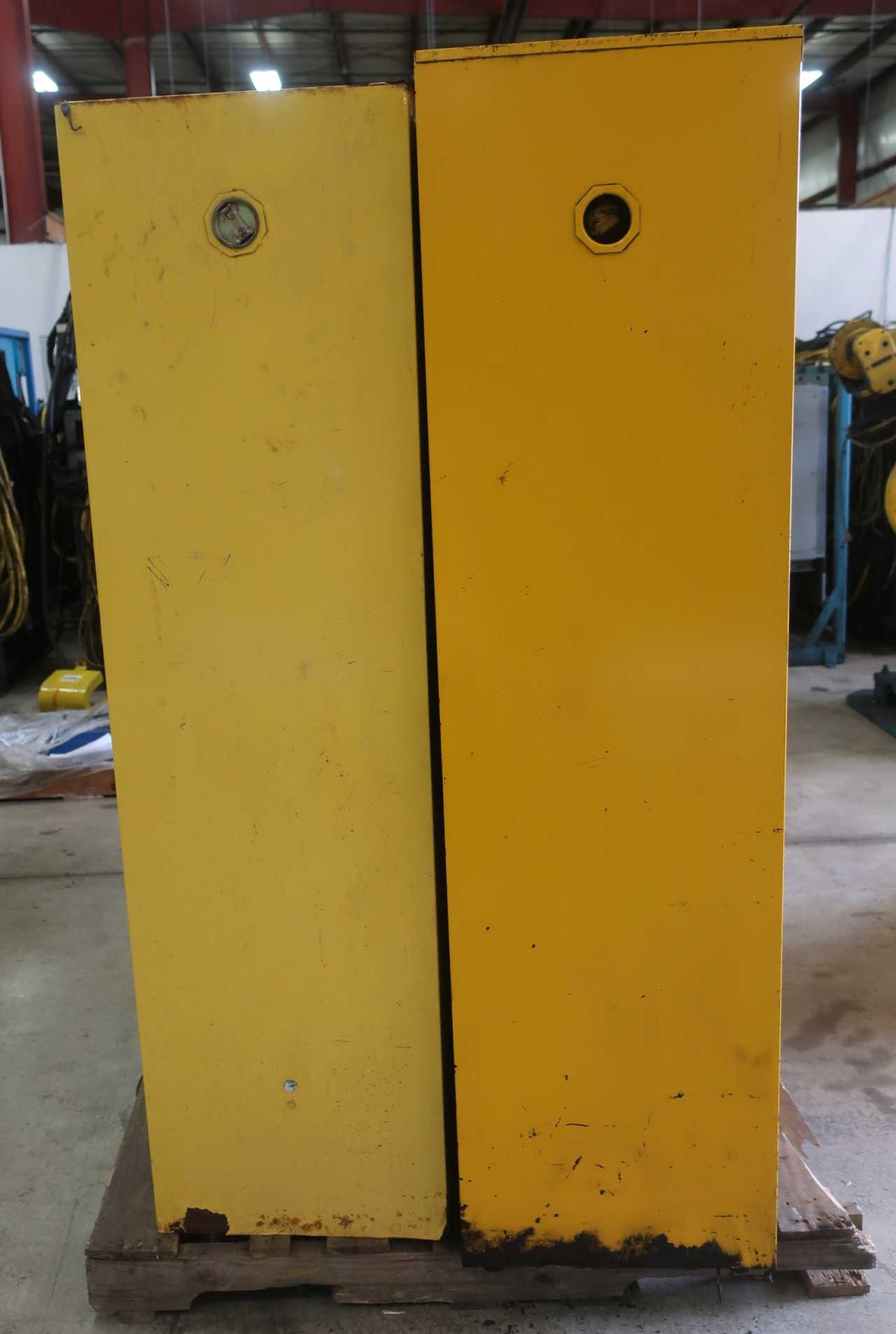 2 PALLETS OF ASSORTED CHEMICAL SAFETY CABINETS - SAFETY EQUIPMENT