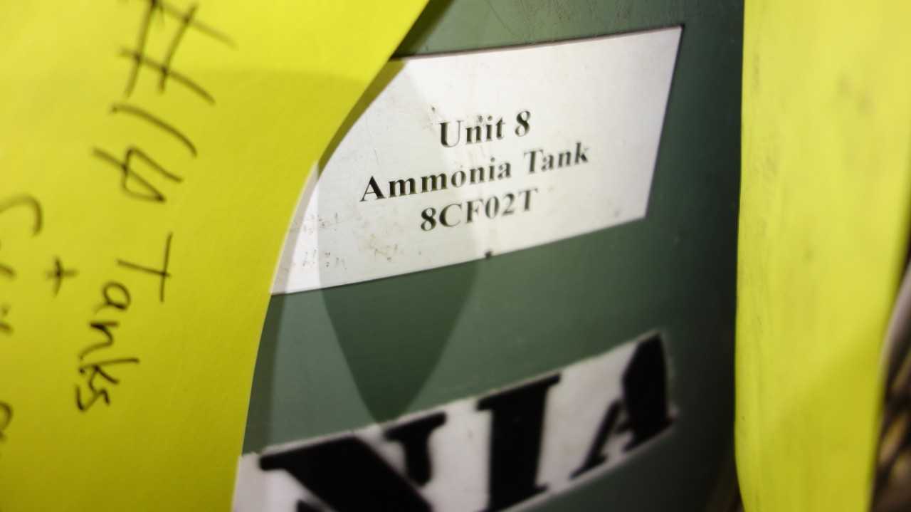 STEEL AMMONIA TANK (DRAINED) - PROCESS EQUIPMENT