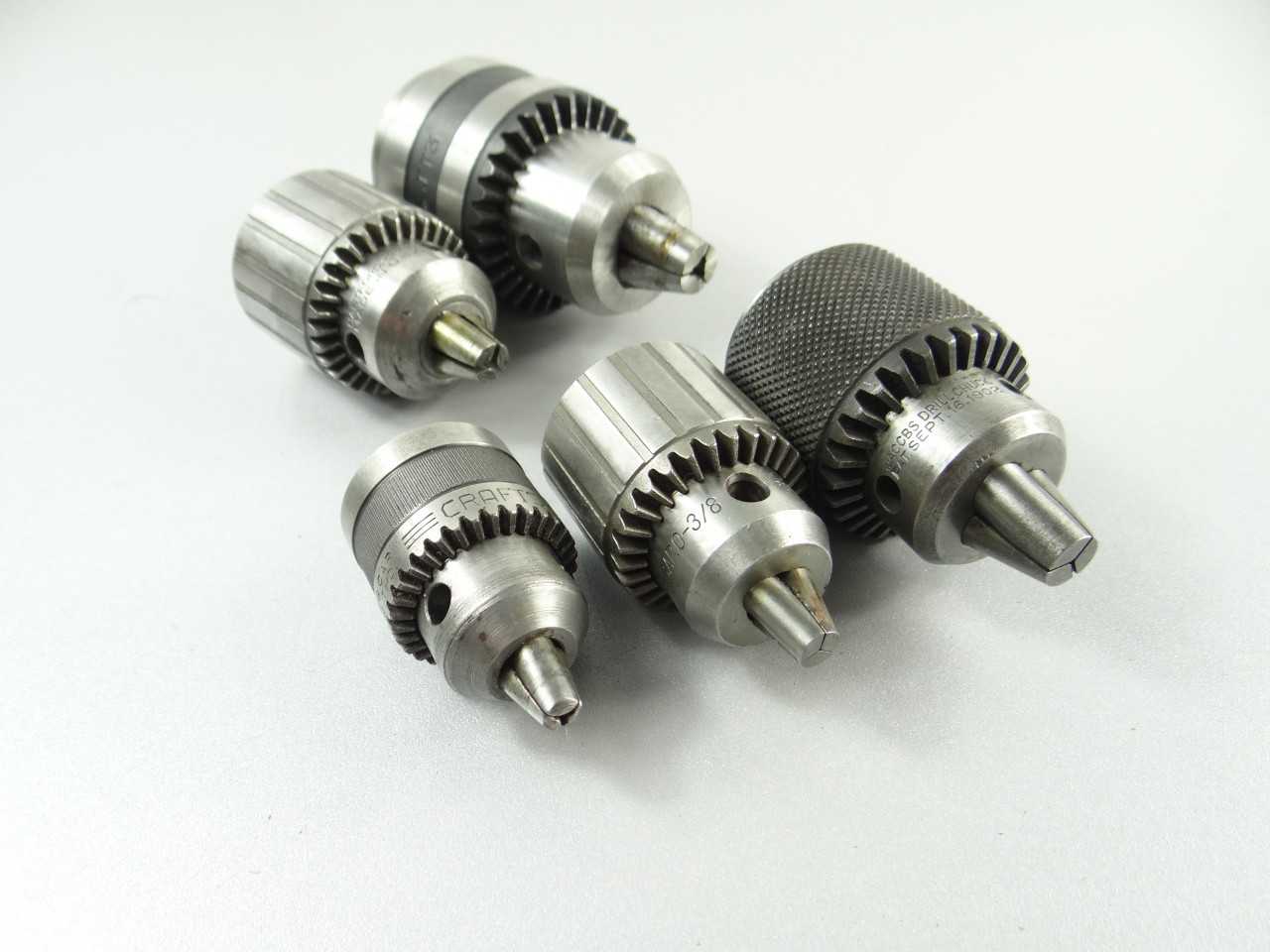 Lot of 5 Assorted Drill Chucks - ELECTRIC POWER TOOLS