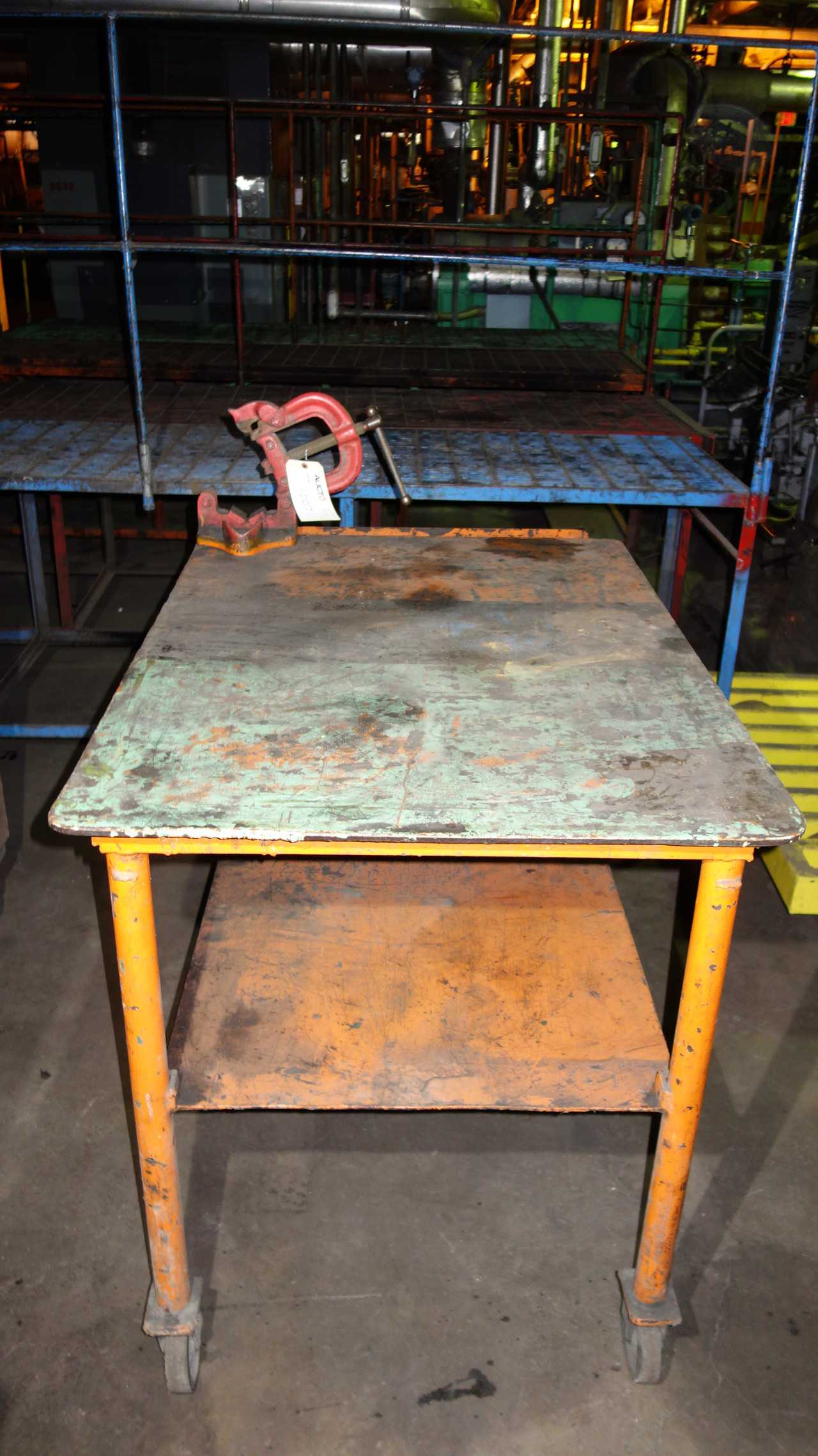ROLLING CART WITH PROTO PIPE THREADER 1/8IN TO 3-1/2IN - MISCELLANEOUS